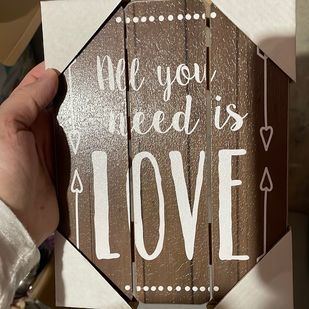 All you need is love sign